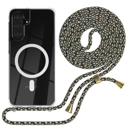 Samsung Galaxy A17 transparente Handykette mit MagSafe und verstellbarer Kordel 