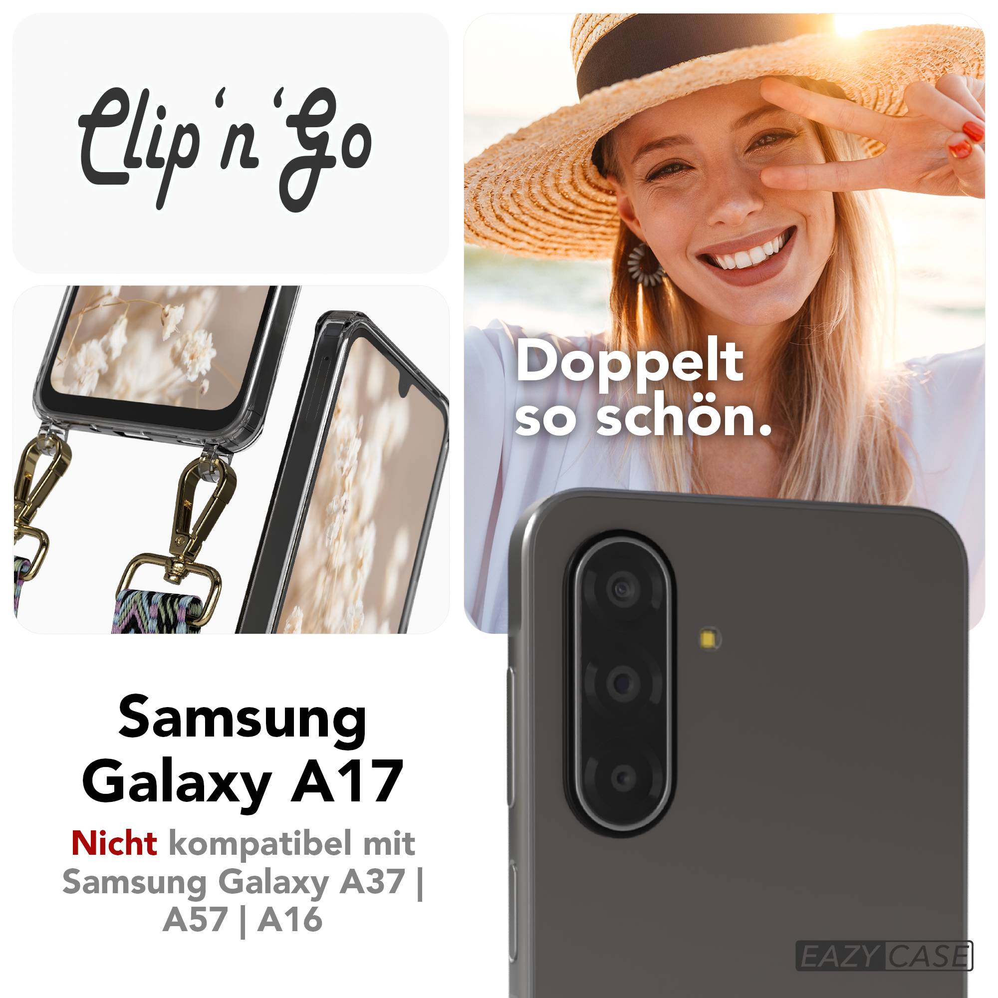 Samsung Galaxy A17 Handykette MagSafe Boho Band verstellbar EAZY CASE 