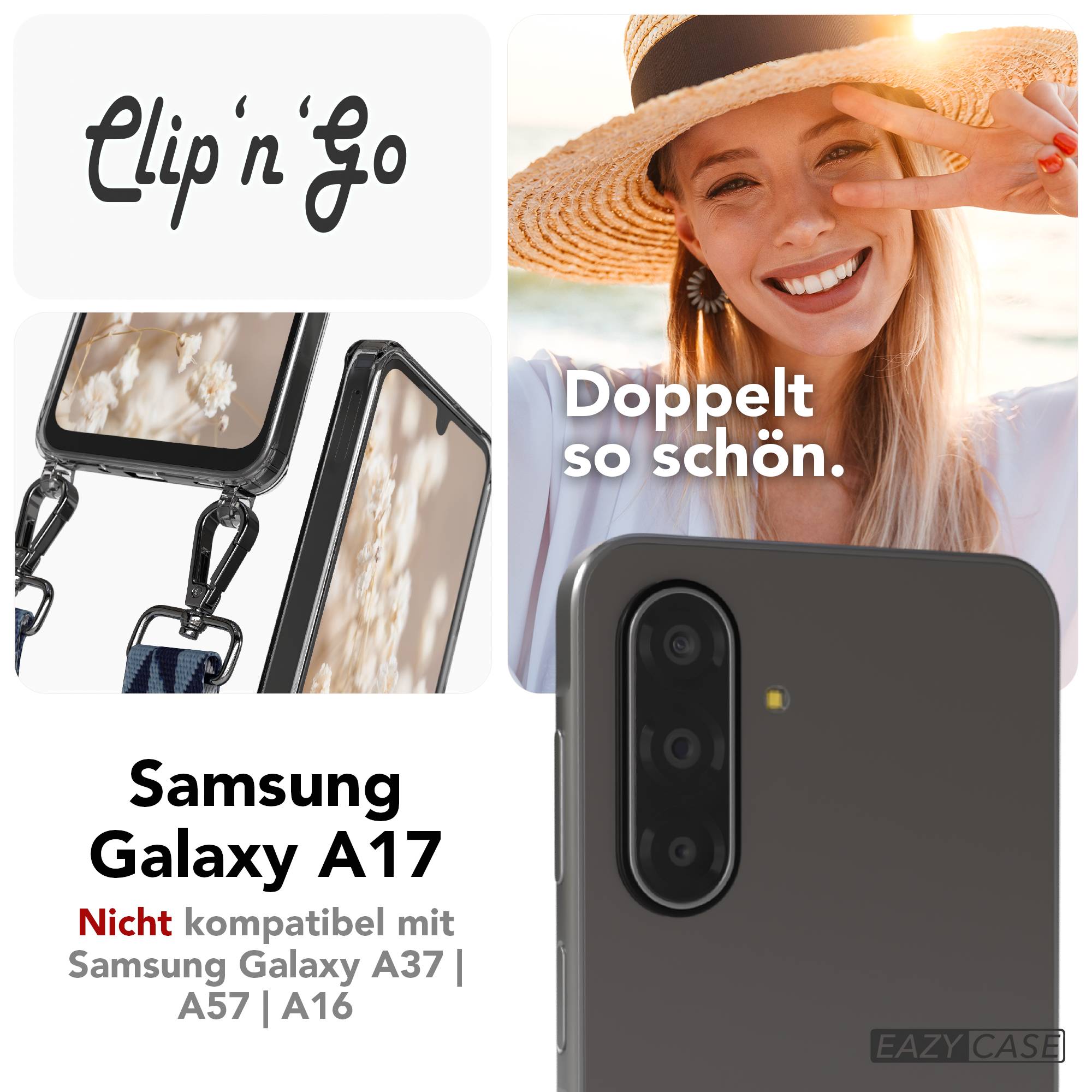Samsung Galaxy A17 Handykette MagSafe Boho Band verstellbar EAZY CASE 