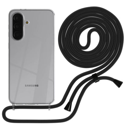 Samsung Galaxy A37 transparente Handykette mit verstellbarer Kordel TPU Schutzhülle 
