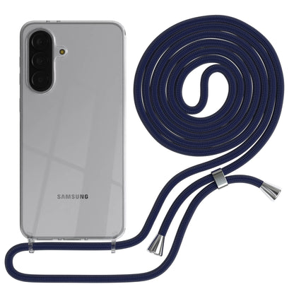Samsung Galaxy A37 transparente Handykette mit verstellbarer Kordel TPU Schutzhülle 