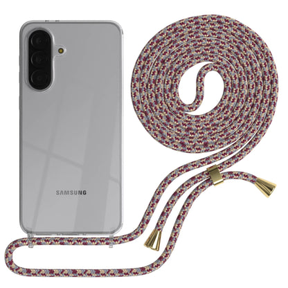 Samsung Galaxy A37 transparente Handykette mit verstellbarer Kordel TPU Schutzhülle 