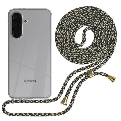 Samsung Galaxy A37 transparente Handykette mit verstellbarer Kordel TPU Schutzhülle 