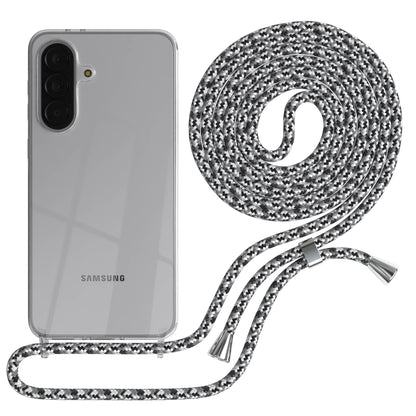 Samsung Galaxy A37 transparente Handykette mit verstellbarer Kordel TPU Schutzhülle 