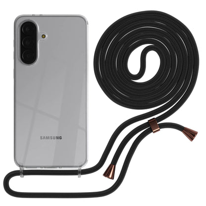 Samsung Galaxy A37 transparente Handykette mit verstellbarer Kordel TPU Schutzhülle 