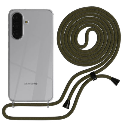 Samsung Galaxy A37 transparente Handykette mit verstellbarer Kordel TPU Schutzhülle 
