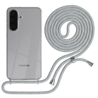 Samsung Galaxy A37 transparente Handykette mit verstellbarer Kordel TPU Schutzhülle 
