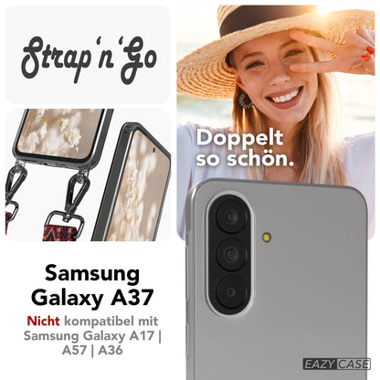 Samsung Galaxy A37 Handykette mit verstellbarem Boho Band Umhängeriemen 