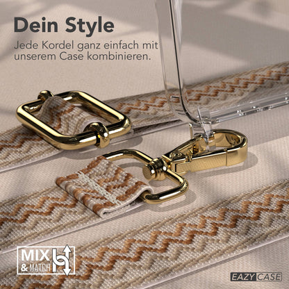 Samsung Galaxy A37 Handykette mit verstellbarem Boho Band Umhängeriemen 