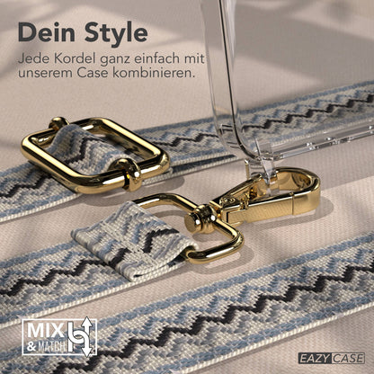 Samsung Galaxy A37 Handykette mit verstellbarem Boho Band Umhängeriemen 
