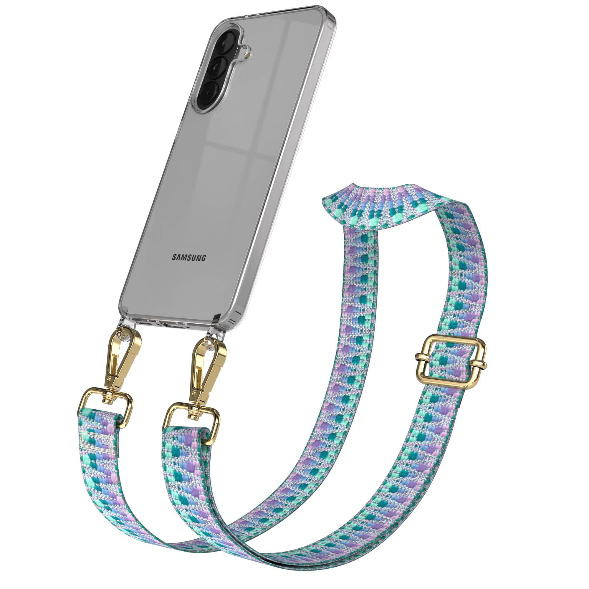 Samsung Galaxy A37 Handykette mit verstellbarem Boho Band Umhängeriemen 