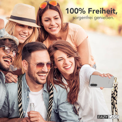 Samsung Galaxy A37 Handykette mit Boho Band verstellbar zum Umhängen 