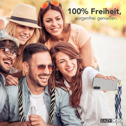 Samsung Galaxy A37 Handykette mit Boho Band verstellbar zum Umhängen 