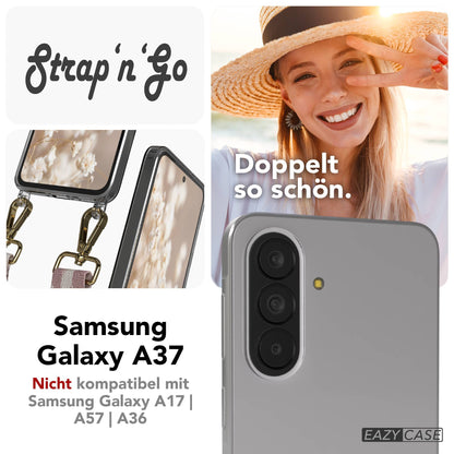 Samsung Galaxy A37 Handykette mit Boho Band verstellbar zum Umhängen 