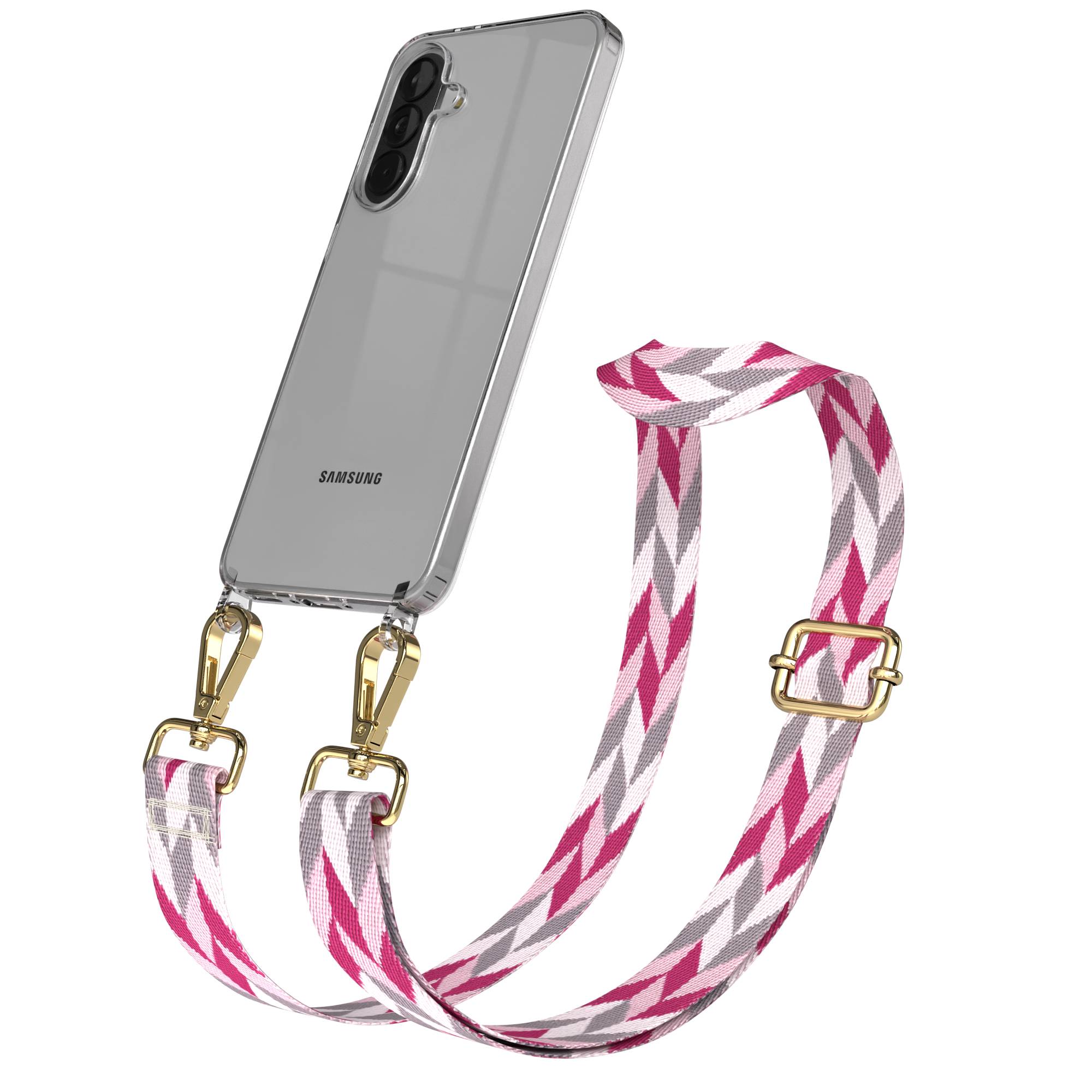 Samsung Galaxy A37 Handykette mit Boho Band verstellbar zum Umhängen 