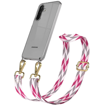 Samsung Galaxy A37 Handykette mit Boho Band verstellbar zum Umhängen 