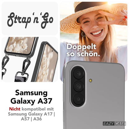 Samsung Galaxy A37 Handykette mit Boho Band verstellbar zum Umhängen 
