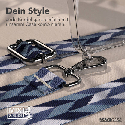 Samsung Galaxy A37 Handykette mit Boho Band verstellbar zum Umhängen 