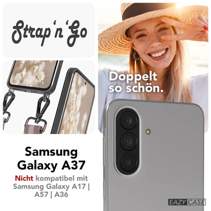 Samsung Galaxy A37 Handykette mit Boho Band verstellbar zum Umhängen 
