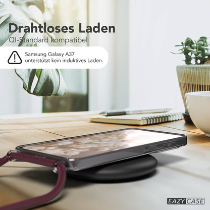Samsung Galaxy A37 transparente Handykette mit MagSafe Technologie Kordel 