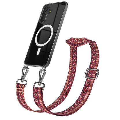Samsung Galaxy A37 Handykette mit MagSafe und Boho Trageriemen Set 