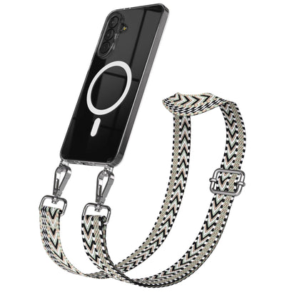 Samsung Galaxy A37 Handykette mit MagSafe und Boho Trageriemen Set 