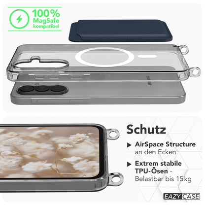 Samsung Galaxy A37 Handykette mit MagSafe und Boho Trageriemen Set 