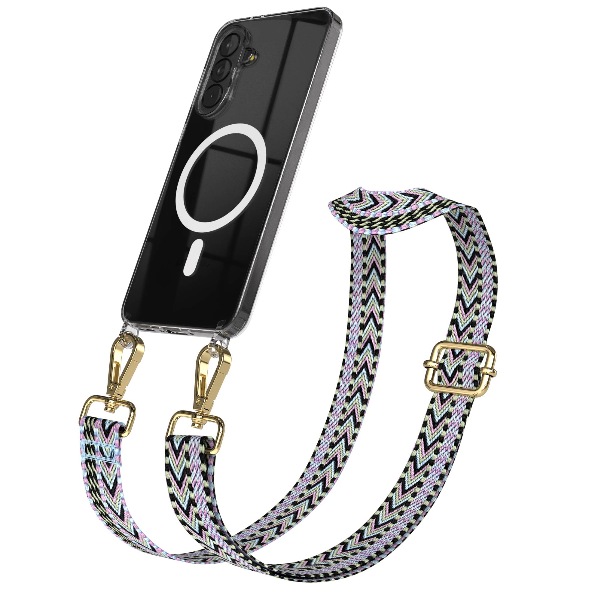 Samsung Galaxy A37 Handykette mit MagSafe und Boho Trageriemen Set 