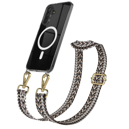 Samsung Galaxy A37 Handykette mit MagSafe und Boho Trageriemen Set 