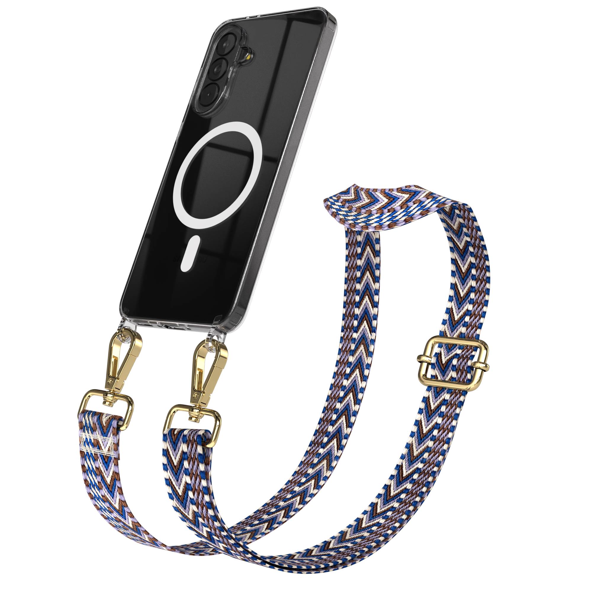 Samsung Galaxy A37 Handykette mit MagSafe und Boho Trageriemen Set 