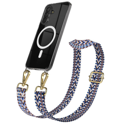 Samsung Galaxy A37 Handykette mit MagSafe und Boho Trageriemen Set 