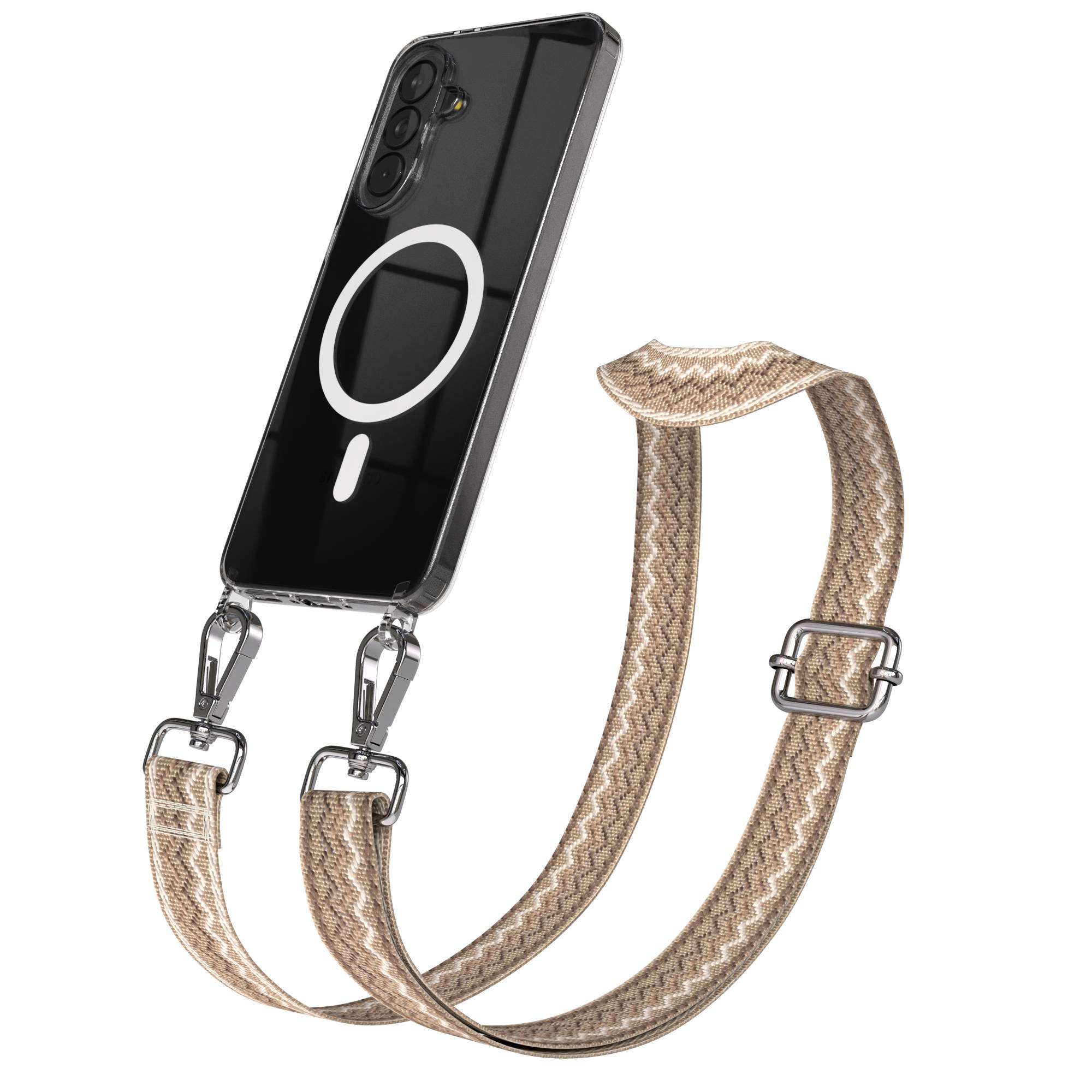 Samsung Galaxy A37 Handykette mit MagSafe und Boho Trageriemen Set 