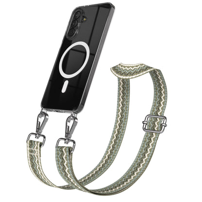 Samsung Galaxy A37 Handykette mit MagSafe und Boho Trageriemen Set 