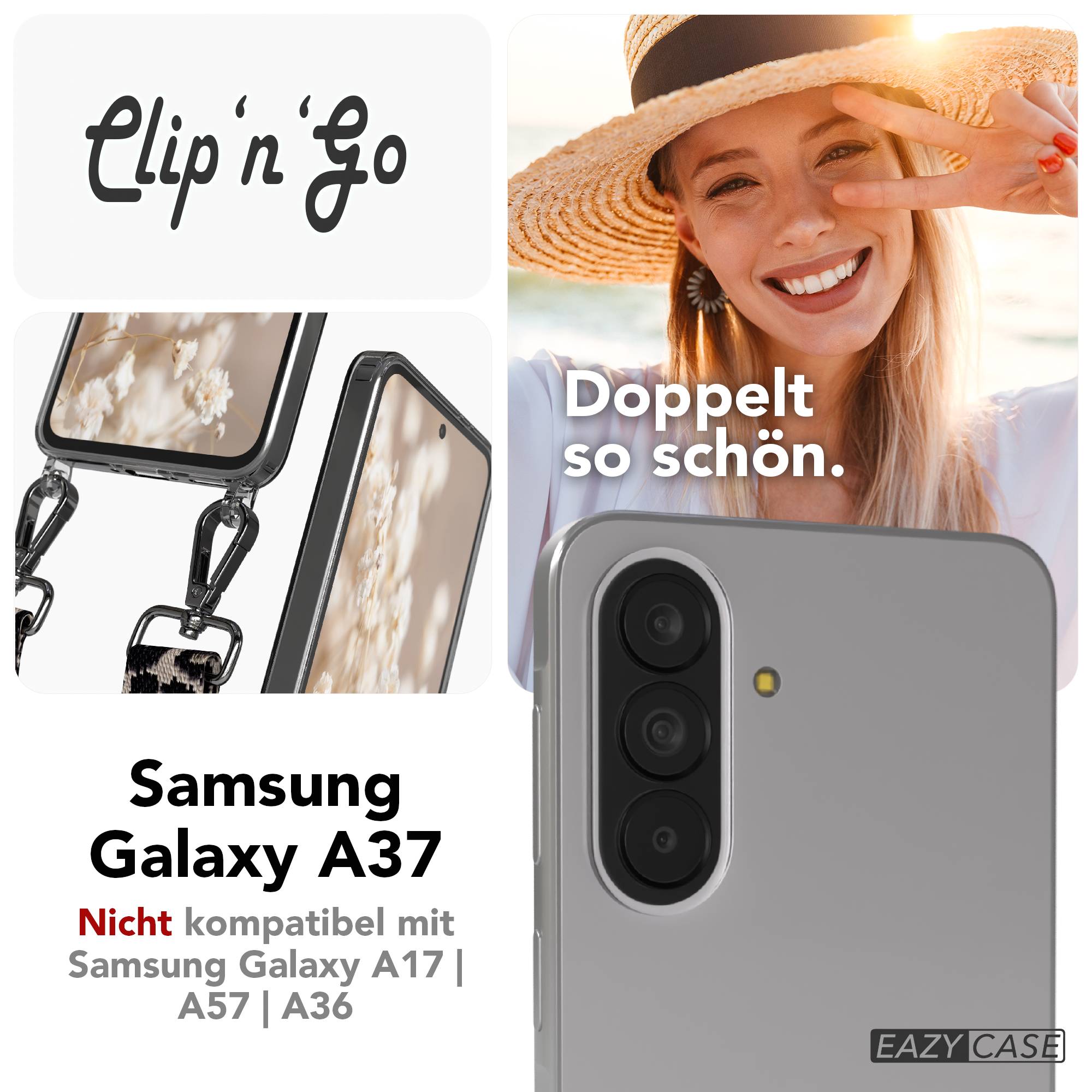 Samsung Galaxy A37 Handykette MagSafe Boho Band verstellbar EAZY CASE 