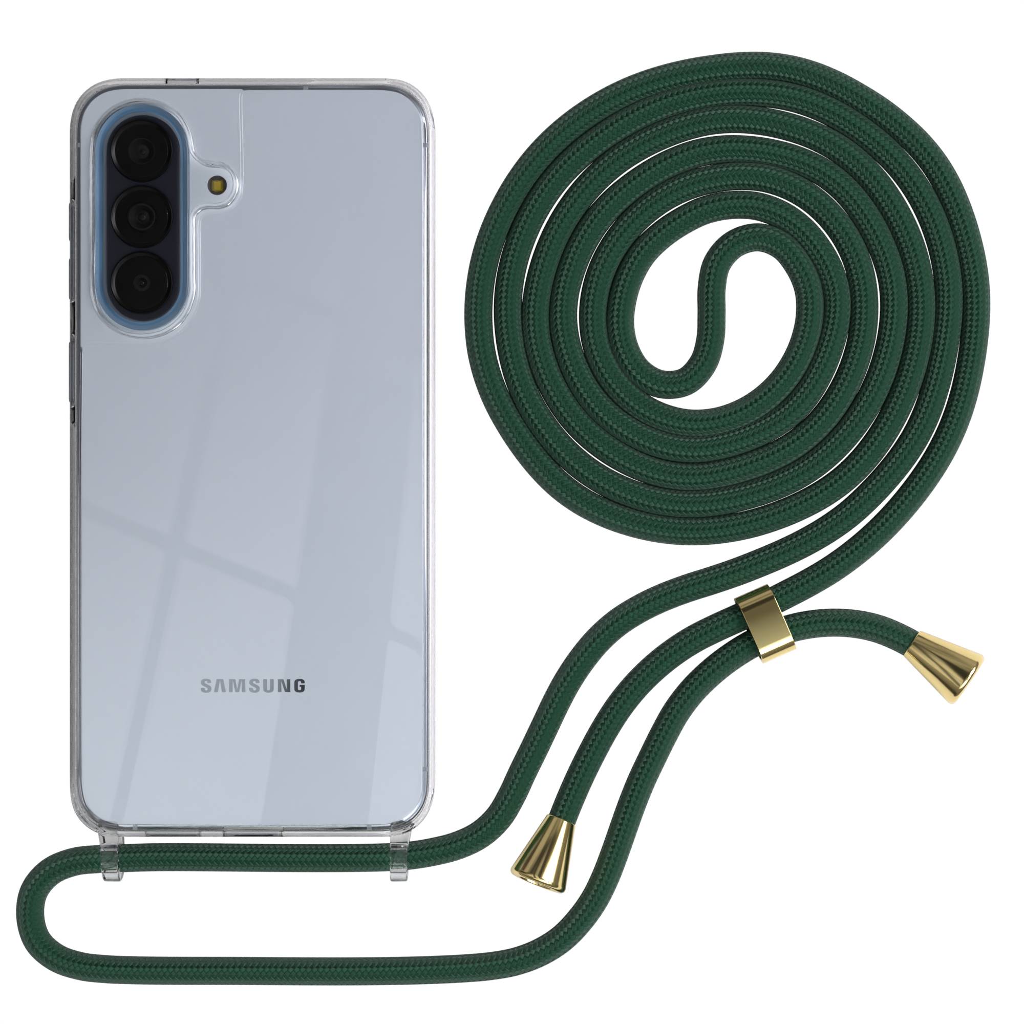 Samsung Galaxy A57 transparente Handykette mit verstellbarer Kordel zum Umhängen 