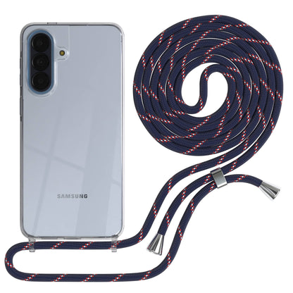 Samsung Galaxy A57 transparente Handykette mit verstellbarer Kordel zum Umhängen 