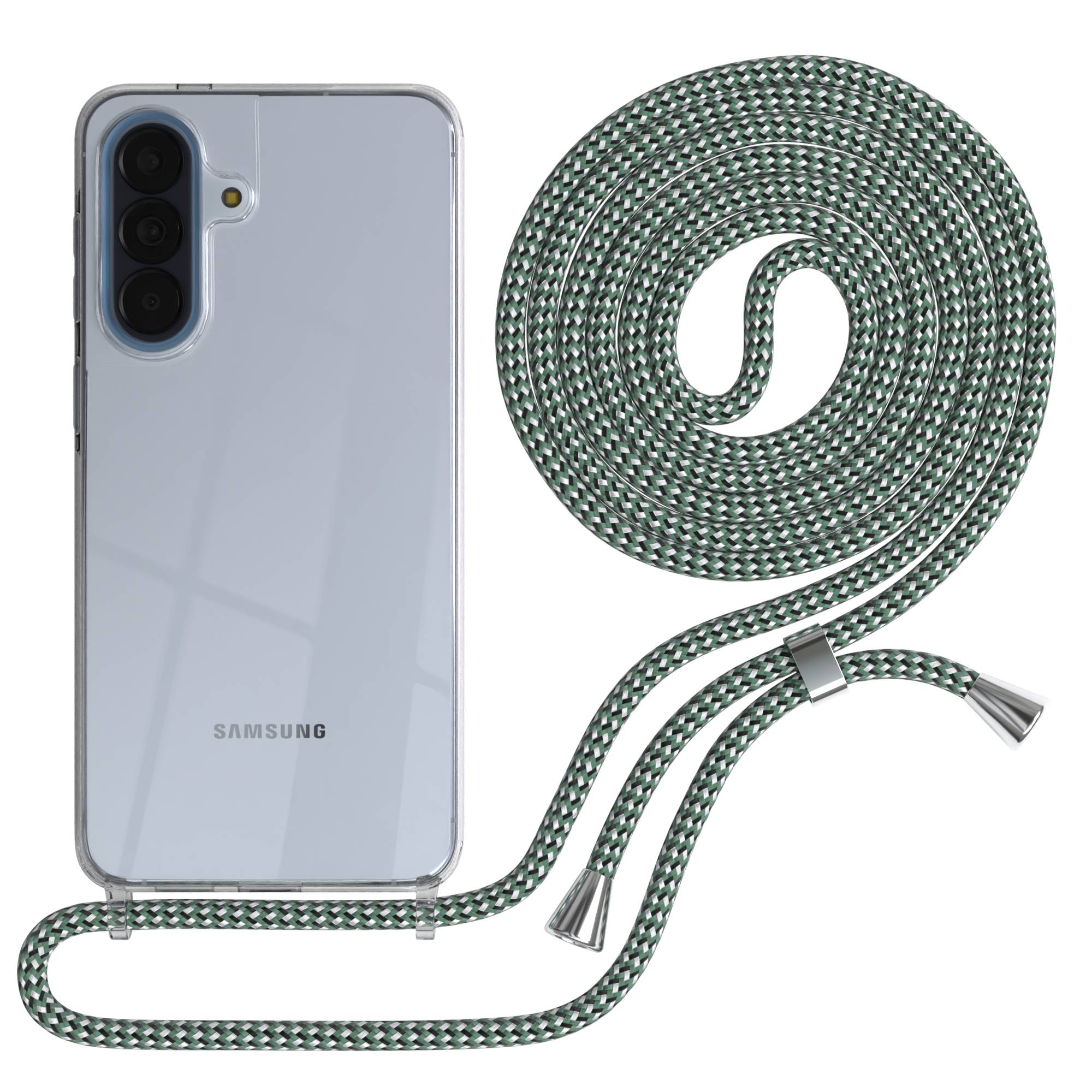 Samsung Galaxy A57 transparente Handykette mit verstellbarer Kordel zum Umhängen 