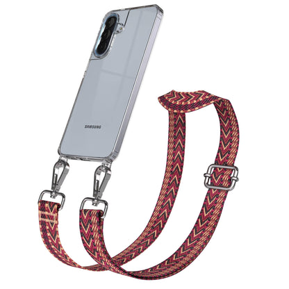Samsung Galaxy A57 Handykette mit verstellbarem Boho Tragegurt 