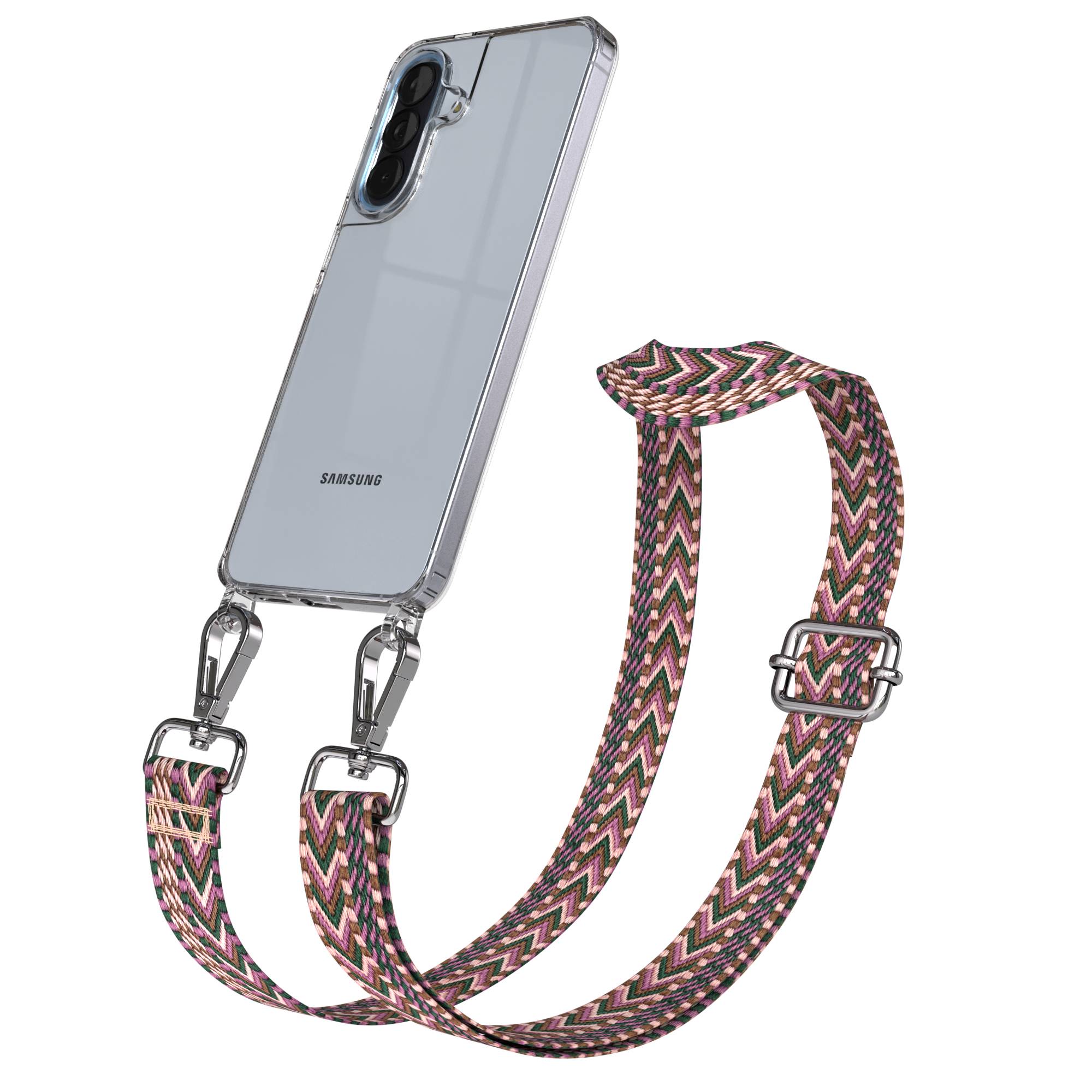 Samsung Galaxy A57 Handykette mit verstellbarem Boho Tragegurt 