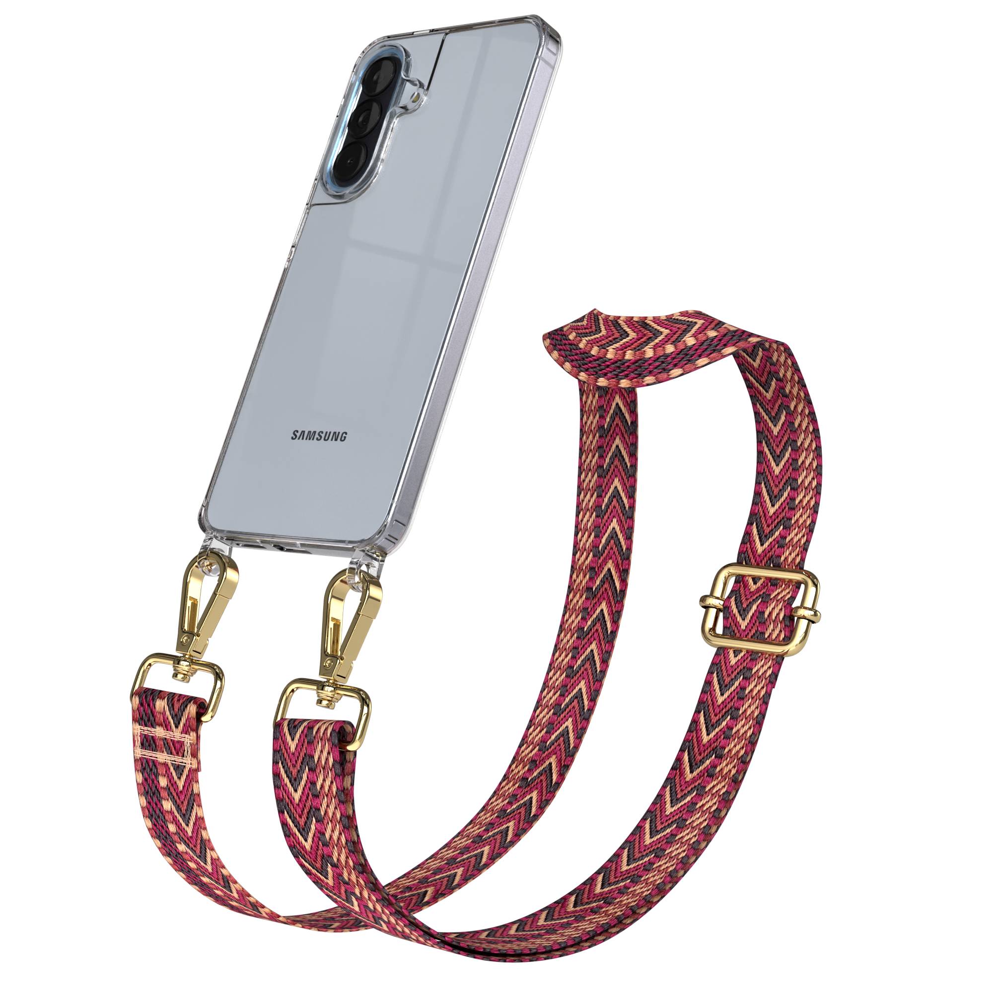Samsung Galaxy A57 Handykette mit verstellbarem Boho Tragegurt 