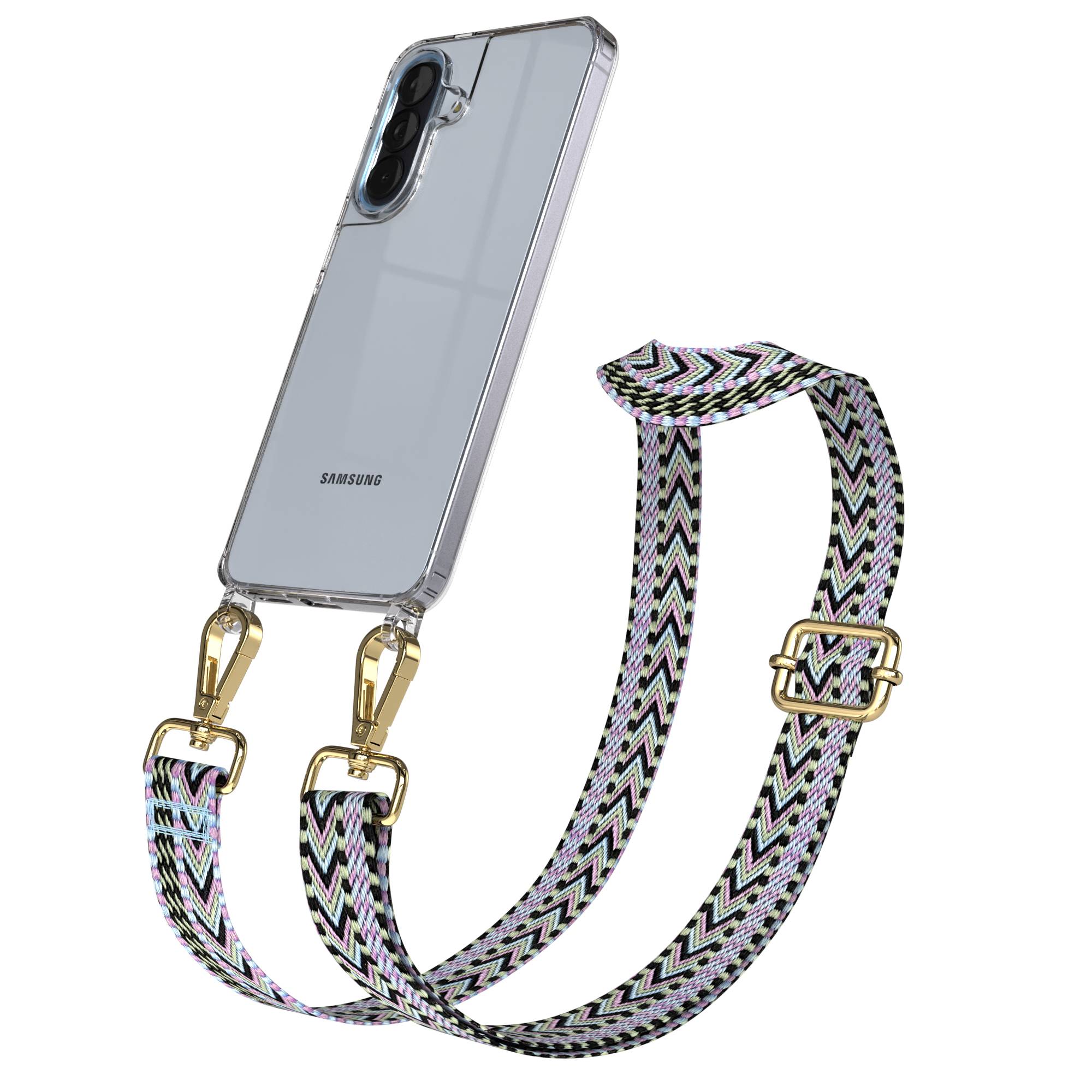 Samsung Galaxy A57 Handykette mit verstellbarem Boho Tragegurt 