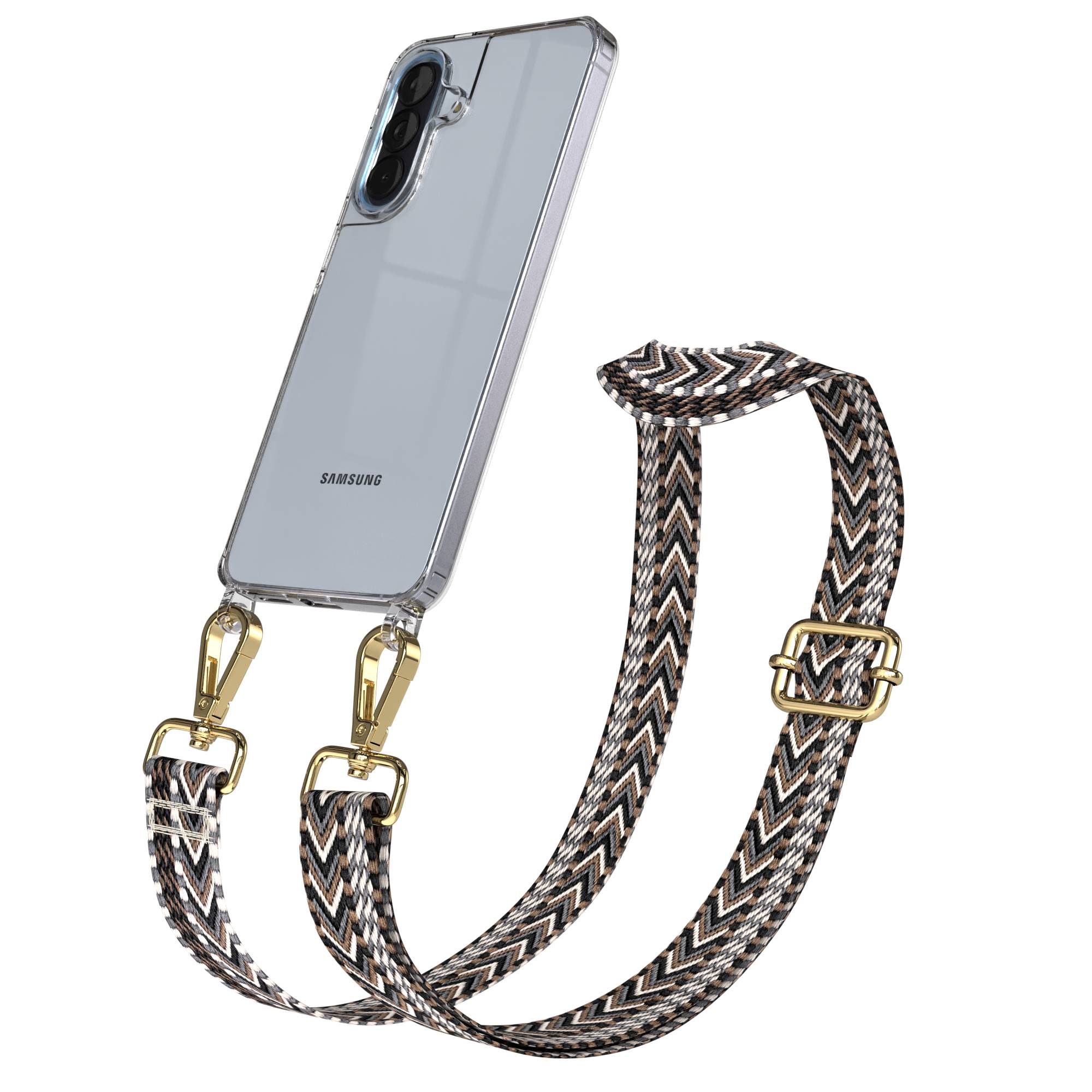 Samsung Galaxy A57 Handykette mit verstellbarem Boho Tragegurt 