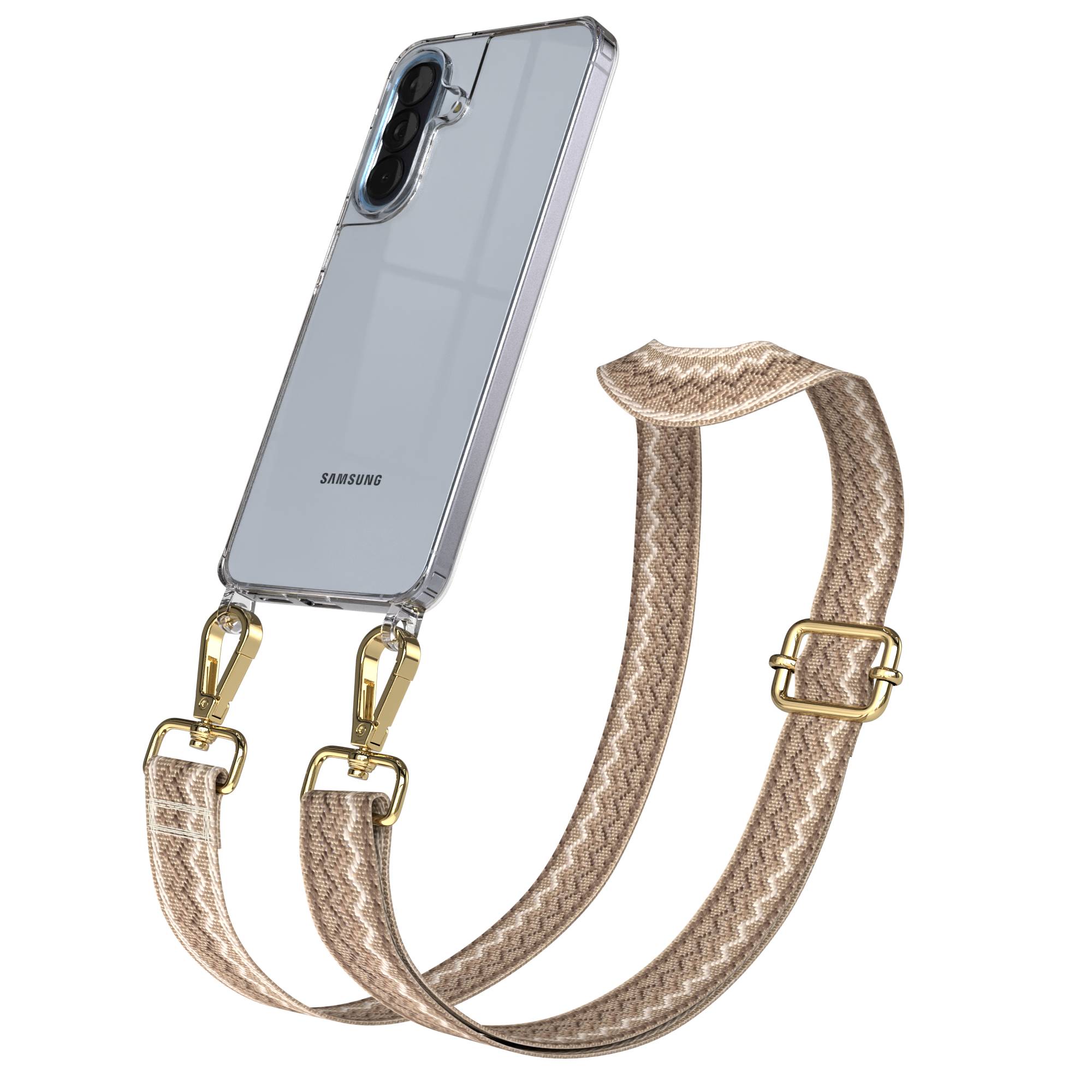 Samsung Galaxy A57 Handykette mit verstellbarem Boho Tragegurt 