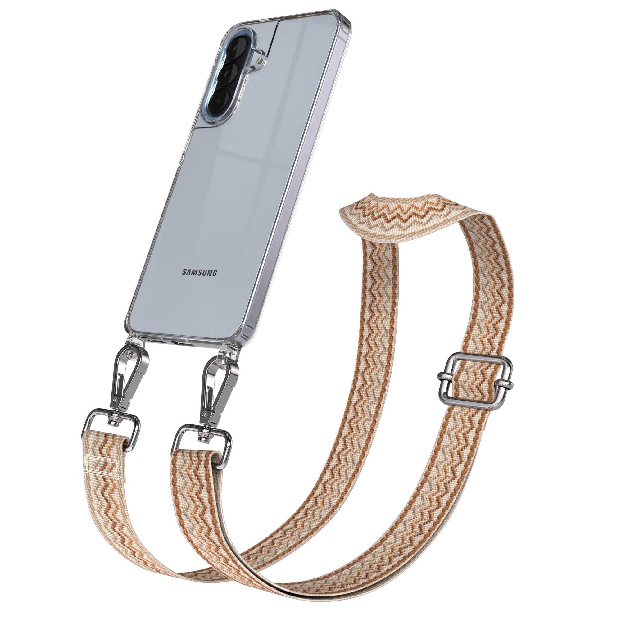 Samsung Galaxy A57 Handykette mit verstellbarem Boho Tragegurt 