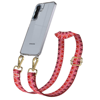 Samsung Galaxy A57 Handykette mit verstellbarem Boho Tragegurt 