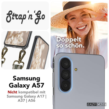 Samsung Galaxy A57 Handykette mit Boho Band verstellbar 