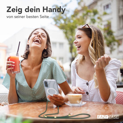 Samsung Galaxy A57 transparente Handykette mit MagSafe und verstellbarer Kordel 