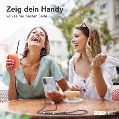 Samsung Galaxy A57 transparente Handykette mit MagSafe und verstellbarer Kordel 