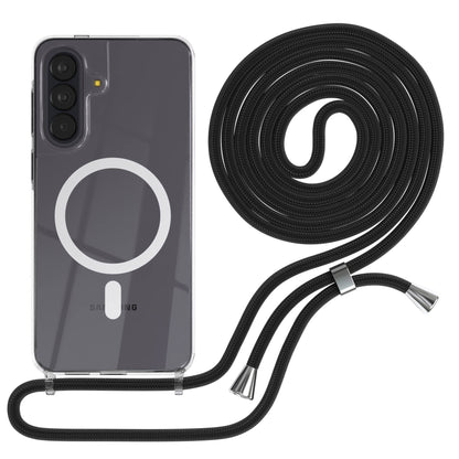 Samsung Galaxy A57 transparente Handykette mit MagSafe und verstellbarer Kordel 