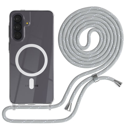 Samsung Galaxy A57 transparente Handykette mit MagSafe und verstellbarer Kordel 
